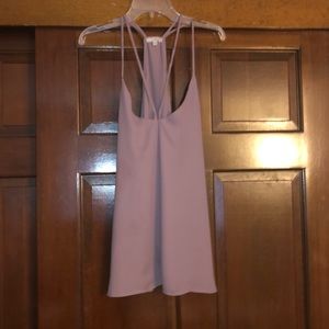 Light purplish tank top shirt